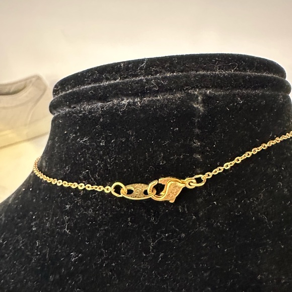 Elegant Gold and Pink Pendant Necklace - Picture 4 of 5